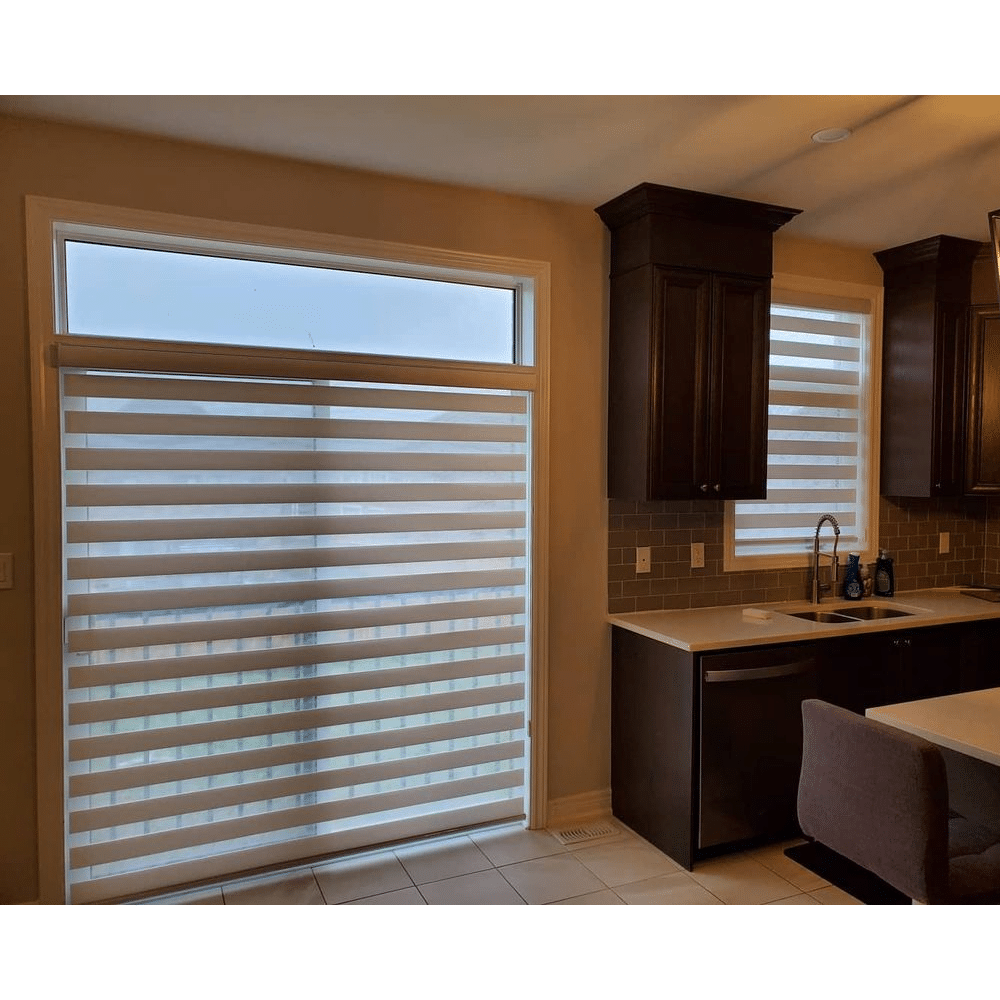 Zebra blinds for Dining room